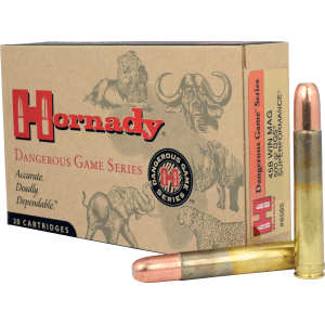 Hornady Dangerous Game 458 Win Mag 500 Grain Dangerous Game Solid (Box)