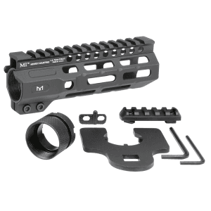 Midwest Industries MICRM6 Combat Black Hardcoat Anodized 6061T6 Aluminum 6 PicatinnyMLOK