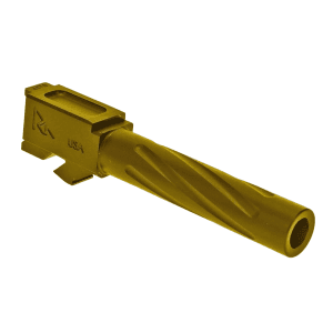 Rival Arms Precision Barrel for Glock 19 Gen 3/4 Gold 4.02 inch