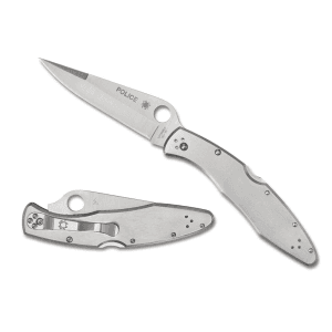 Spyderco Police Model 4.13 Plain Edge Knife