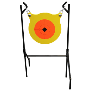 Birchwood Casey World of Targets 9.50 Boomslang Steel Gong Target with Stand  (Orange/Yellow)