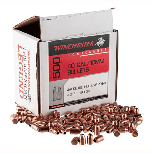 Winchester 40SW 180gr Jacketed Hollow Point Ammo 500 Box