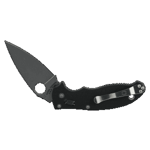 Spyderco Manix-2 Drop Point 3.37 Pocket Knife (Black / Stainless) C101GP2