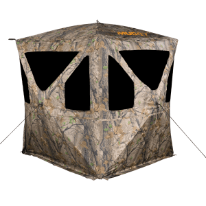 Muddy Outdoors Ravage Camo Ground Blind with Blackout Interior