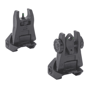 Meprolight USA FUBS AR15 Flip Up Sight Set Green Tritium