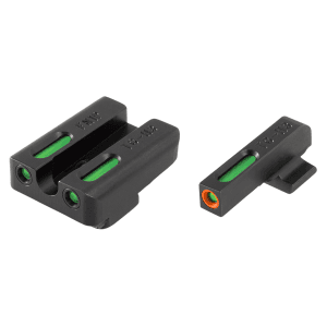 TruGlo TFX Pro Handgun Sights Black Tritium Fiber Optic