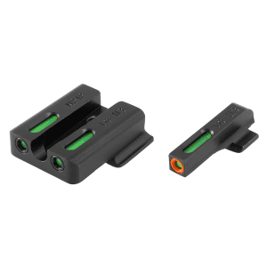 TruGlo TFX Pro Sights for S&W M&P Shield Black Tritium Fiber Optic