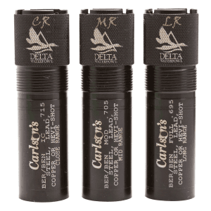 Carlsons 12GA Waterfowl Choke Tube Set 3-Pack Stainless Steel