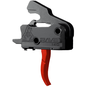 Rise Armament RA-140 Super Sporting Curved Trigger Black/Red for AR Platforms