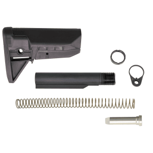 BCM GFSKMOD0SPMD BCMGunfighter Mod 0 Kit Black Synthetic with SOPMOD Widebody Cheekweld for ARPlatform