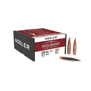 Nosler AccuBond LR 338 Cal 265gr Spitzer 100 Box
