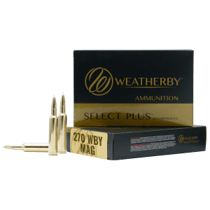 Weatherby Select Plus 270 Wthby Mag 150 Gr Nosler Spitzer Partition (Box)
