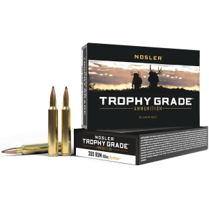Nosler Trophy Grade 300 RUM 165 Grain Nosler Spitzer Partition (Box)