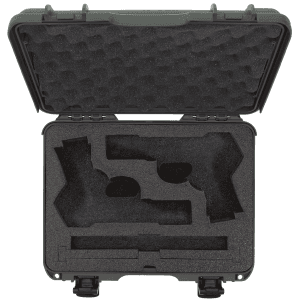 NANUK (PLASTICASE INC) Olive Polymer Handgun Case 910CLASG6
