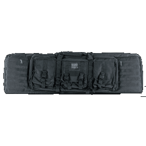 Bulldog Black Nylon Lockable Tactical Rifle Case for 2 Rifles with Heavy Duty Zipper BDT6043B