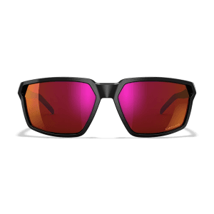 Wiley X Sierra Sunglasses ML Red Mirror Polycarbonate Gloss Black Frame