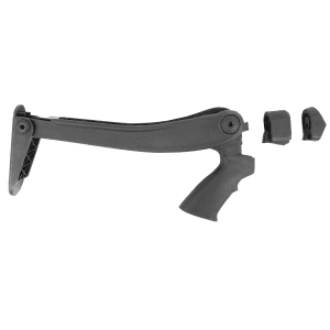 Advanced Technology MTF4900 Shotforce Shotgun Stock Marine Edition Top Folding Black Synthetic for Moss 1220 GA Rem 870 12 GA Win 1220 GA