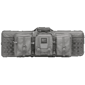 Bulldog Seal Gray Nylon Double Rifle Gun Case BDT6037SG