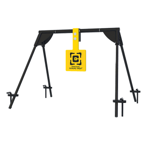 Caldwell AR500 Steel Swinging Target with Ground Stakes (Black/Yellow)