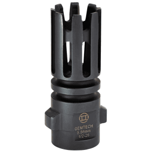 Gemtech Quickmount Flash Hider Steel 5.56 NATO 1/2x28 Black