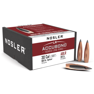 Nosler AccuBond LR .308 168gr Spitzer Point 100ct