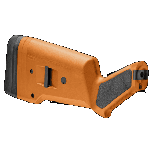 Magpul MAG490ORG SGA Shotgun Stock Orange Synthetic for Mossberg 500 590 590A1 Ambidextrous Hand