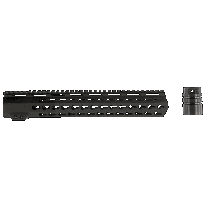 Aim Sports MTK13H308 AR Handguard 13.50 High KeyMod Style Made of 6061T6 Aluminum with Black Anodized Finish for 308 Cal AR10