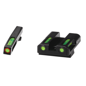 Hiviz LiteWave H3 Sight Set for Glock Green Tritium Orange Front