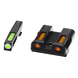 HiViz LiteWave H3 Sight Set for Glock Green Tritium Front Orange Rear