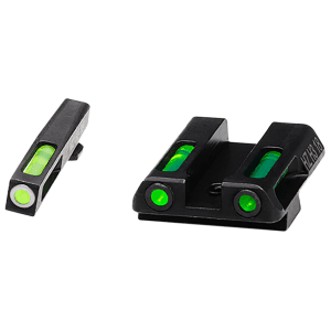Hiviz LiteWave H3 Sights for Glock Green Tritium Front Fiber Optic Rear
