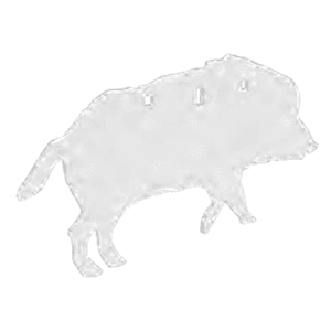 White Boar Silhouette AR500 Steel Target 3/8 inch