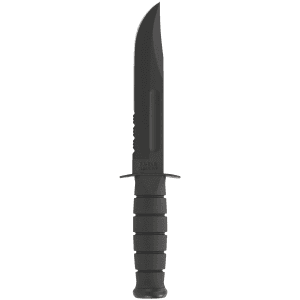 Ka-Bar Full-Size Fighting Utility Knife Black 7 Partially Serrated