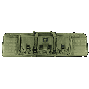 Bulldog Cases Lockable Padded Green Tactical Rifle Case with Heavy Duty Zipper - Holds Rifle - 13 H x 43 W x 3 D BDT4043G
