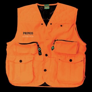 Primos GunHunters Vest 2XL Blaze Orange with Compass LED