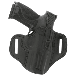 Galco Combat Master Black Leather Smooth Finish Right Hand Belt Holster for Pistol CM224B