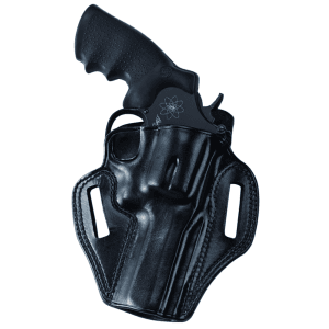 Galco Combat Master Black Leather Right Hand Revolver Belt Slide Holster 1.75 CM800B