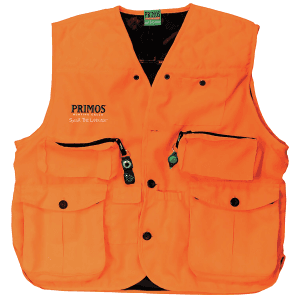 Primos GunHunters Vest 3XL Blaze Orange with Compass and LED Light