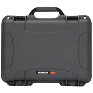 NANUK (PLASTICASE INC) Graphite Resin Handgun Case: Airline Approved with Latches and Closed-Cell Foam Padding 910For Glock7