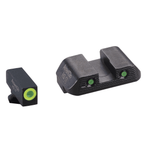 AmeriGlo Trooper Green Sight Set - For Glock