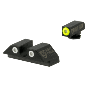 Night Fision Tritium Night Sights Glock 43 Green/Yellow Outline