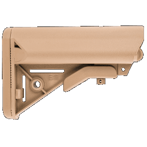 B5 Systems SOP1076 Enhanced SOPMOD Coyote Brown Synthetic for ARPlatform with MilSpec Receiver Extension (Tube Not Included)