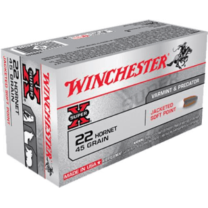 Winchester Super X 22 Hornet 45 Gr Jacketed Soft Point (Box)
