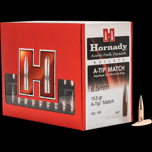 Hornady 6.5mm 153gr A-Tip Match Target Projectiles 100/Box