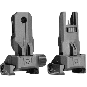 Strike Industries Polymer Backup Sights Black Folding AR-15