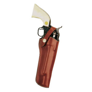 Bianchi 1l Lawman Right Hand Smooth Finish Tan Leather Belt Holster for Revolver 10066