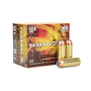 Federal Fusion 50 AE 300 Gr Bonded Soft Point Ammo (Box)