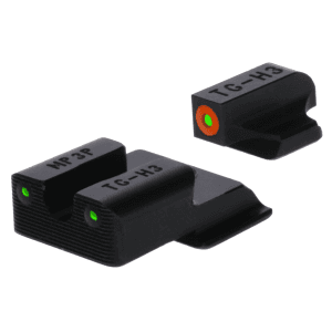 Truglo Tritium Pro Green Orange Handgun Sights for S&W M&P 9 Shield EZ
