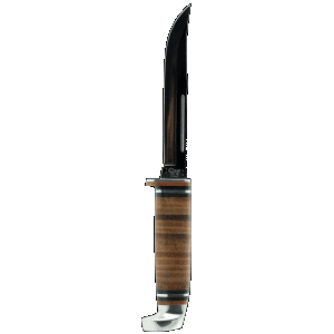 Case Utility Hunter Fixed Blade Knife 5 (Grooved Leather)