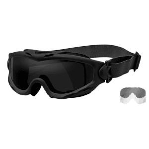 Wiley X Spear Goggles Smoke Gray Lens Matte Black Frame