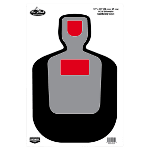 Birchwood Casey Dirty Bird 12x18 Silhouette Impact Targets  100 Pack (Black/Red)